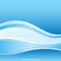 Vecteur gratuit waves background bleu