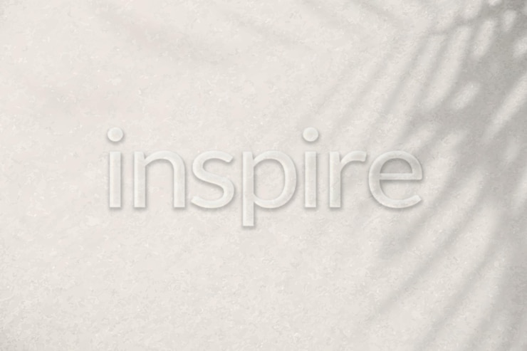 Vecteur gratuit word inspire la police de typographie en relief
