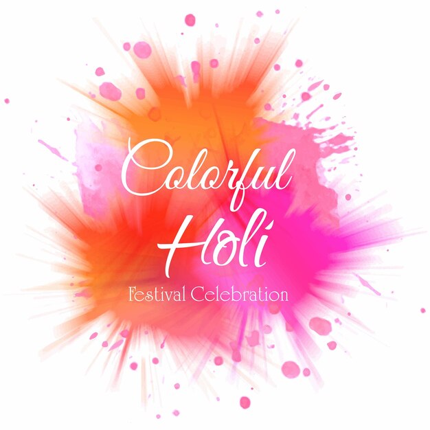 X9Holi célébration splash coloré pour le fond du festival indien