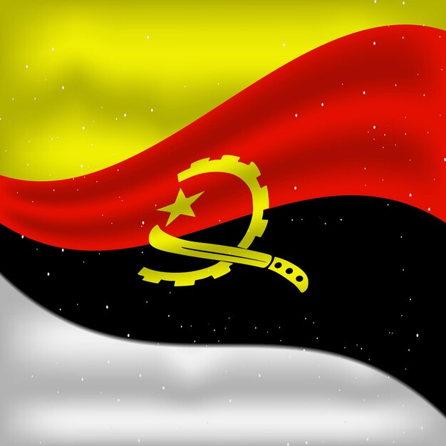 Vecteur 11 novembre conception du drapeau de la fête de l'indépendance de l'angola