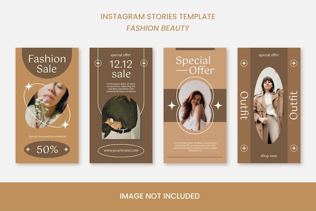 1212 collection de modèles d'histoires instgram de beauté de mode de vente