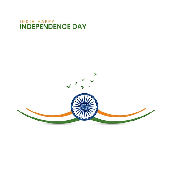 15 Août Joyeux Jour De L'indépendance De L'inde Design Créatif Pour La Bannière De La Fête De L'indie