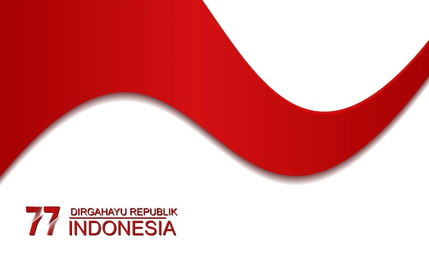 17 Août Joyeux Jour De L'indépendance République D'indonésie Conception De Fond