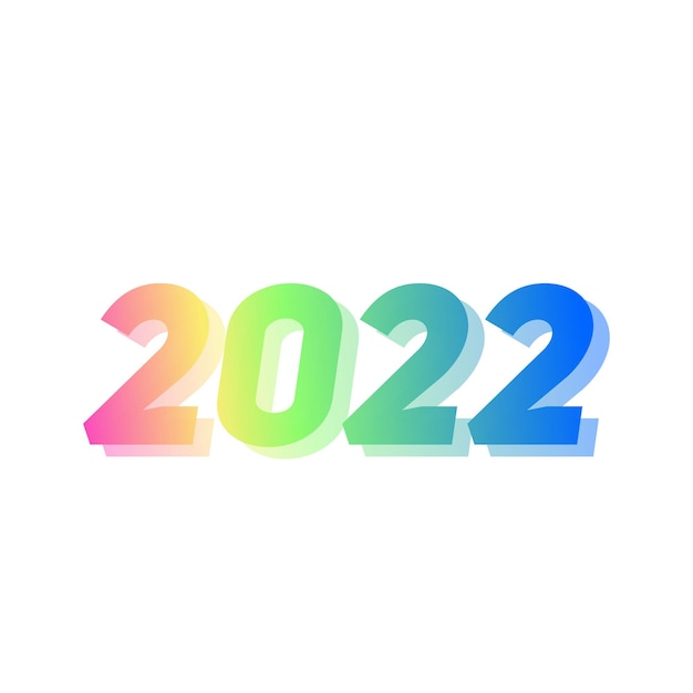 2022 Logo design dégradé coloré