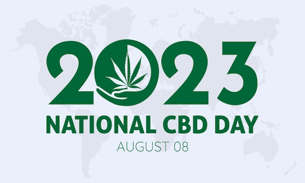 2023 Concept National Cbd Day Illustration De Conception Vectorielle Prévention De La Santé Du Cannabis Pour La Relaxation Du Bien-être Ou La Toxicomanie