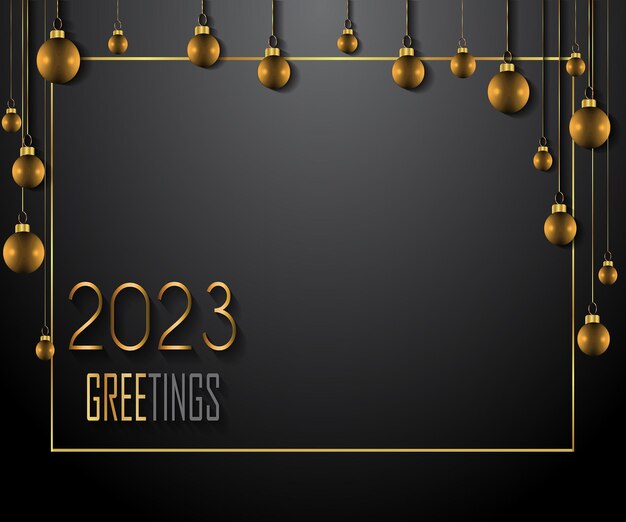 Vecteur 2023 merry christmas and new year background pour vos invitations saisonnières, affiches festives