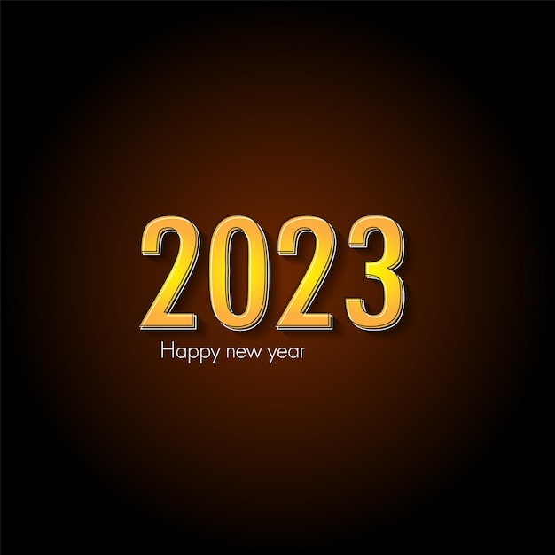 2023 vecteur de gradient de bonne année.