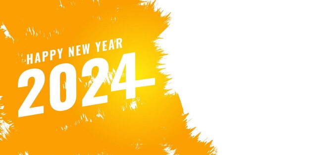2024 Bonne Année Fond Vecteur Concept De Célébration Du Nouvel An Pour Le Modèle De Bannière De Carte De Voeux