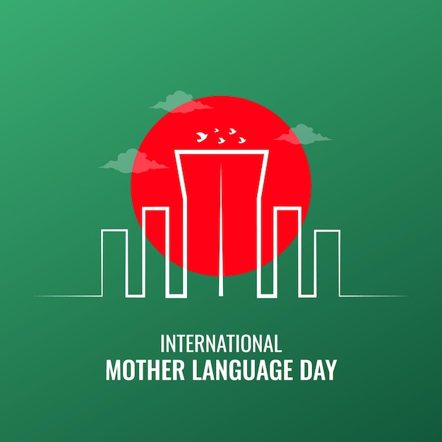 21 Février Journée Internationale De La Langue Maternelle Au Bangladesh Conception De Bannières Typographie Bangla