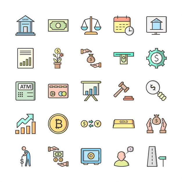 25 Icon Set Of Banking Pour Un Usage Personnel Et Commercial ...