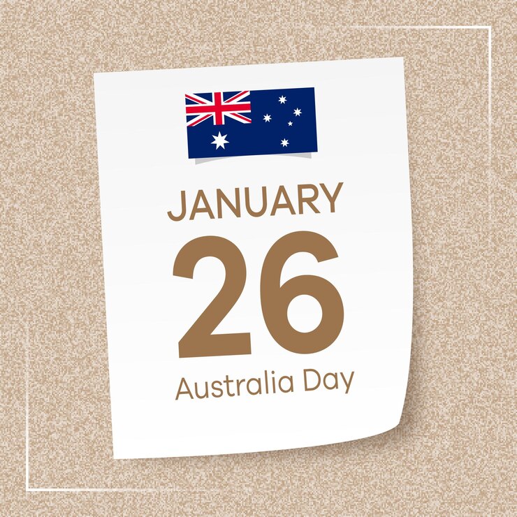 Vecteur le 26 janvier est la journée de l'australie.