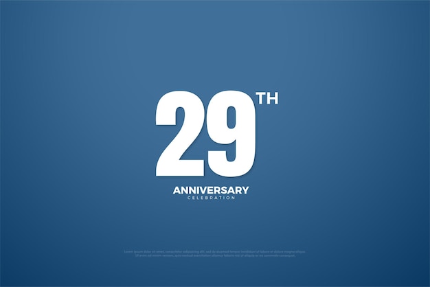 29e Anniversaireavec Un Design Simple