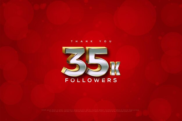 35k followers avec de beaux numéros 2d.