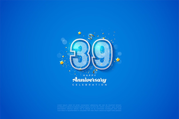 39e Anniversaire Avec Son Beau Design