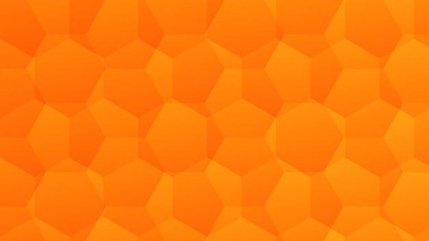 3D Abstract Geometric Beveled Orange Polygon Texture Tile Background