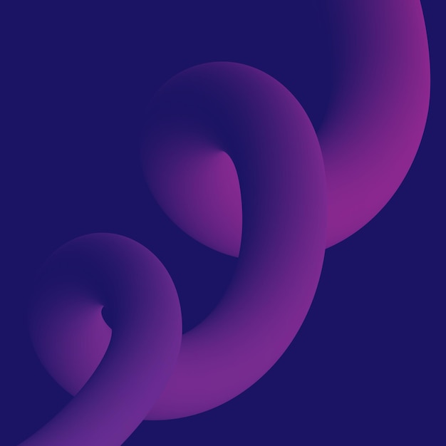 3d abstrait spirale violet fond bleu