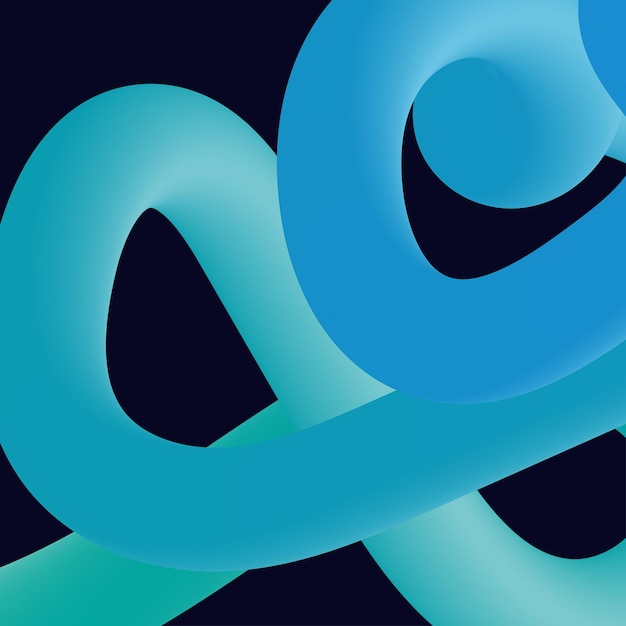 3d formes liquides torsadées colorées abstraites Éléments de conception créatifs Éléments de formes de gradient modernes vectoriels pour bannerbackgroundposter