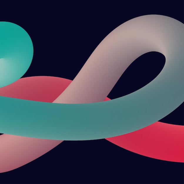 3d formes liquides torsadées colorées abstraites Éléments de conception créatifs Éléments de formes de gradient modernes vectoriels pour bannerbackgroundposter