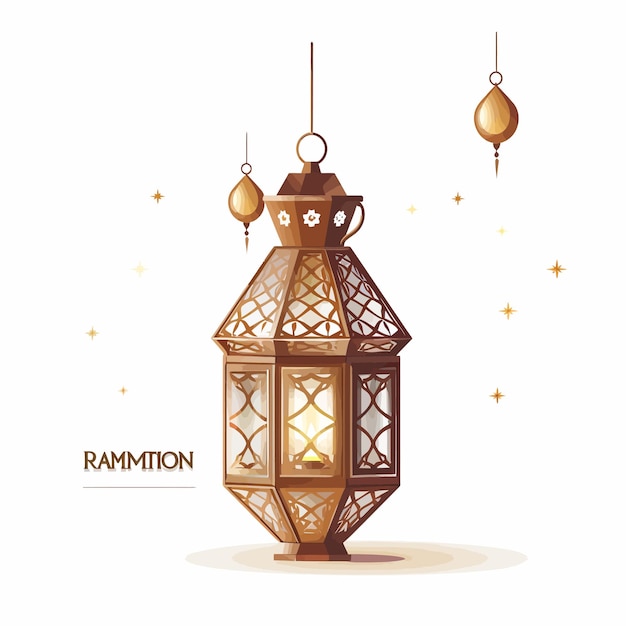 Vecteur 3d lanterne arabe du ramadan