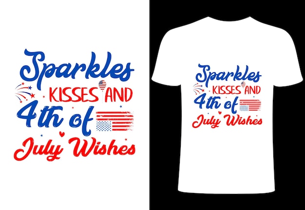 4 juillet T-shirt Design joyeux anniversaire Tous les Américains Typographie personnalisée Joyeux jour de l'indépendance