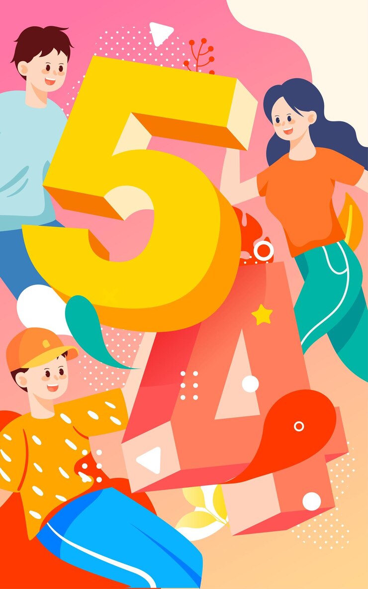 4 mai Journée de la jeunesse les jeunes sautent illustration vectorielle