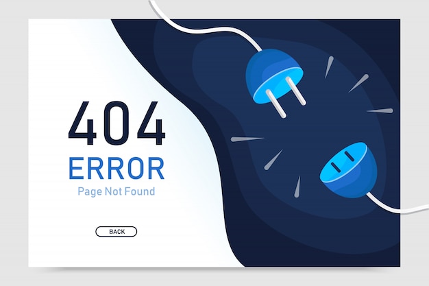 404 Page D'erreur Introuvable Vecteur Avec Fiche Modèle De Conception Graphique Pour Graphique De Site Web