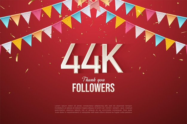 44k followers avec une décoration exquise de rideau en papier.