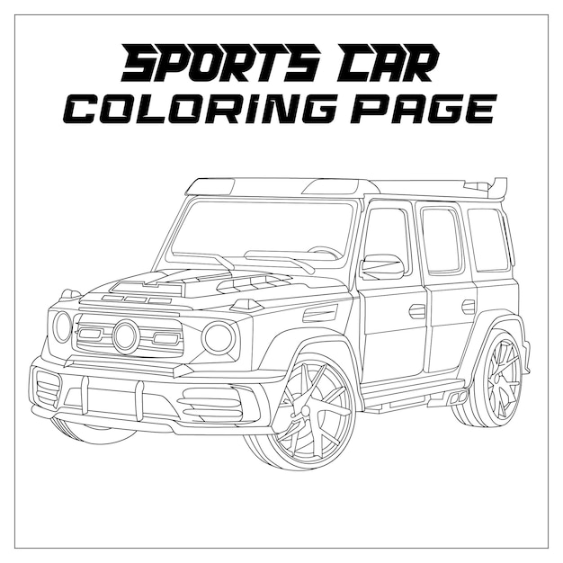 4x4 Sports Jeep Coloriage Pour Les Enfants