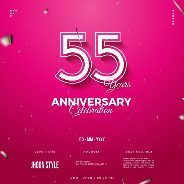 55e anniversaire avec un aperçu supplémentaire.