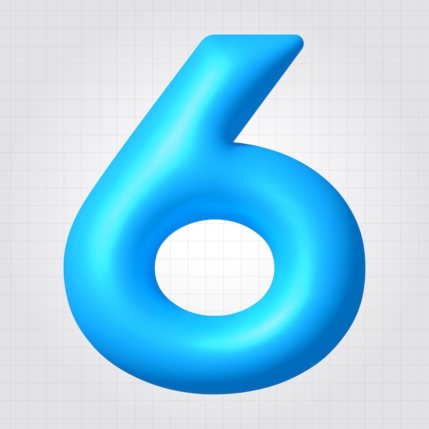 6 Concept de polices de style de texte vectoriel de lettres