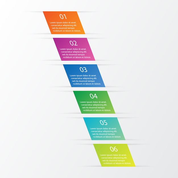 6 Options D'infographie Définies Pour La Présentation