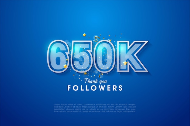 650k Followers Avec Double Bordure