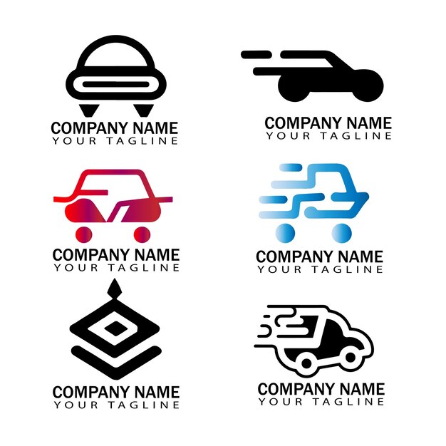 6design Du Logo De La Voiture Vecteur De Concept Simple Et Moderne