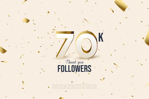 70 000 abonnés avec des chiffres 3D réalistes.