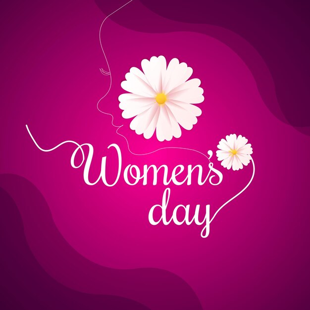 Vecteur 8 mars journée internationale de la femme