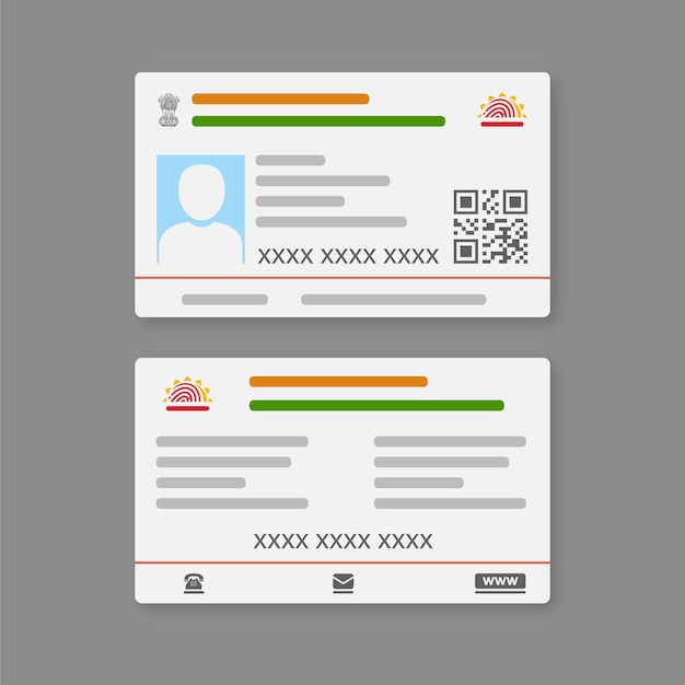 Vecteur aadhaar_card_vector_design