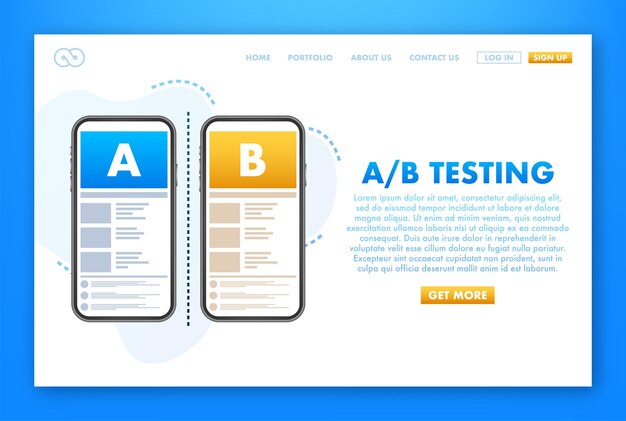 Ab Testing Split Test Bug Fixing User Feedback Homepage Landing Page Template
