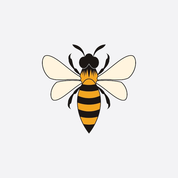 Abeille Logo Vector Illustration Design Icône Logo