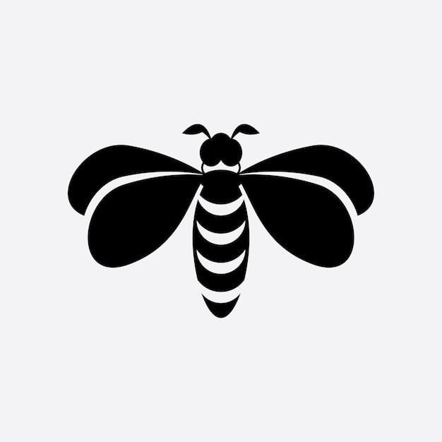 Abeille logo vector illustration design icône logo