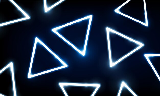Abstract Key Door open Light out technology et avec des triangles de néon