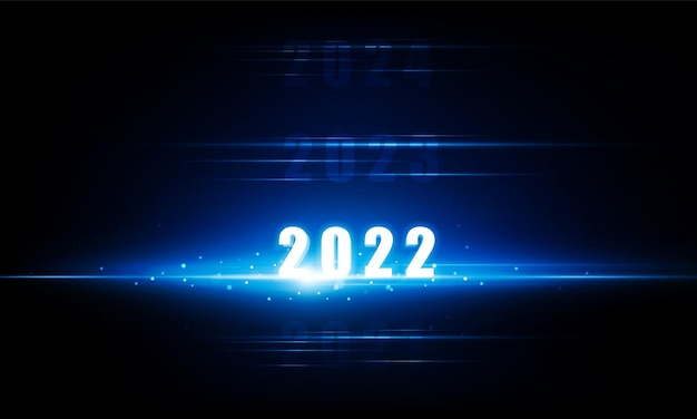 Abstract Light Out 2021 Prochaine 2022 Technologie De Bruit Concept De Communication Hitech Innovation Arrière-plan Conception Vectorielle