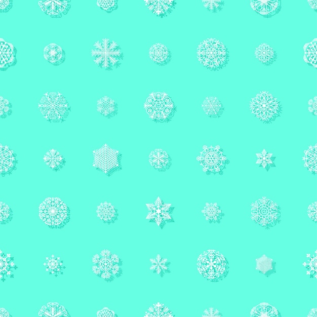 Abstract Seamless Pattern Winter Snowflake Background Pour La Décoration De Noël Nouvel An Noël