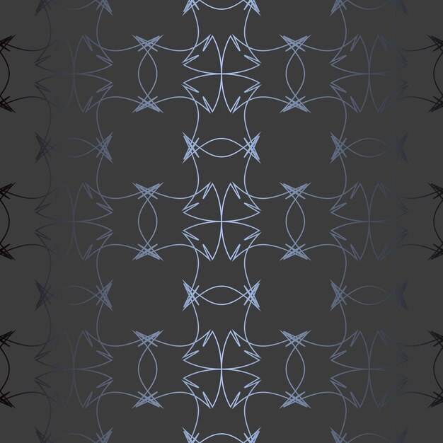 Vecteur abstract vector ornement géométrique transparente motif argent gris foncé graphite fond noir