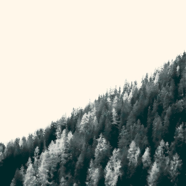 abstractc forêt de pins illustration vectorielle de fond à moitié teinte