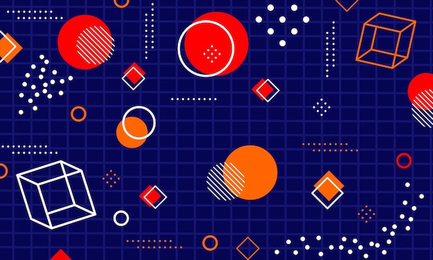 Abstraction géométrique moderne de Memphise à l'arrière-plan