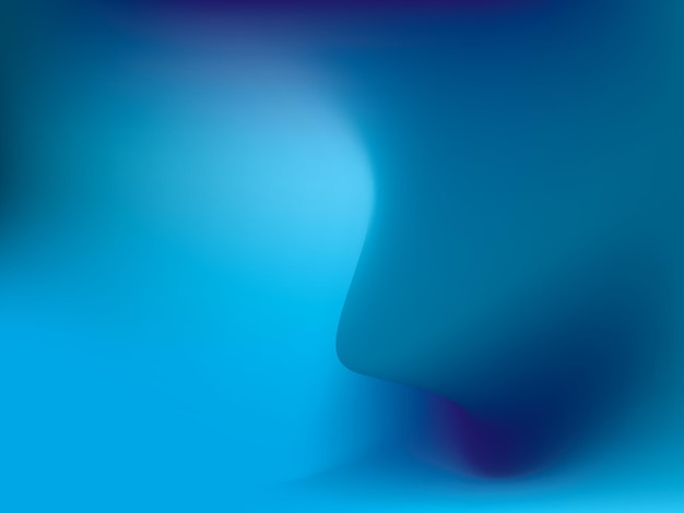 Abstraction de luxe gradient bleu fond lisse bleu foncé avec bannière de studio de vignette noire