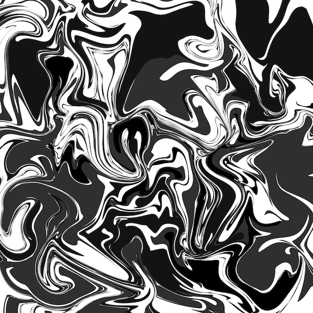Abstrait Arrière-plan carré avec des ondes colorées Liquide Illustration vectorielle à la mode dans le style rétro des années 60