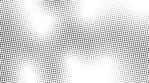 Abstrait Arrière-plan à demi-teintes points noirs et blancs