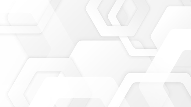 Abstrait blanc avec concept d'entreprise polygonale hitech gris