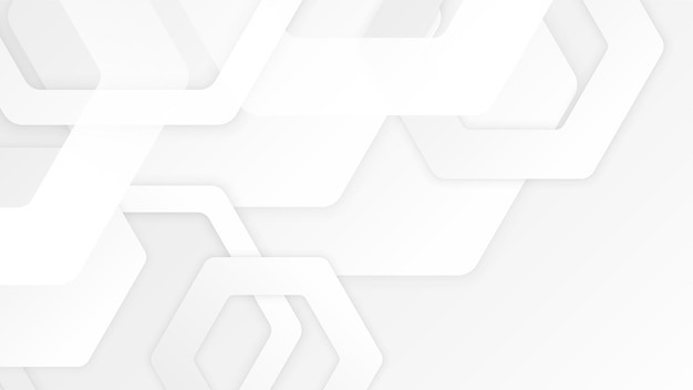 Abstrait blanc avec concept d'entreprise polygonale hitech gris
